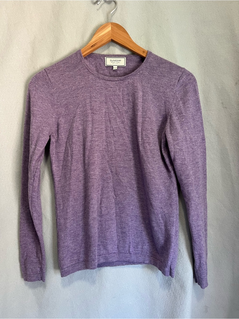 Dunedin 100% Merino Wool Scotland women’s knitwear purple lavender Sweater